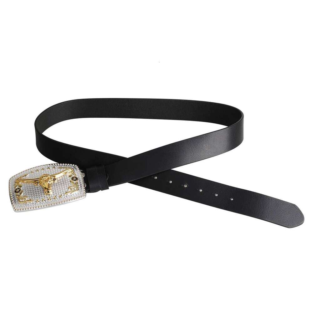 No Buckle Genuine Leather Belts for Men Retro High Quality Width 3.8CM Fashion Cowskin Z260226