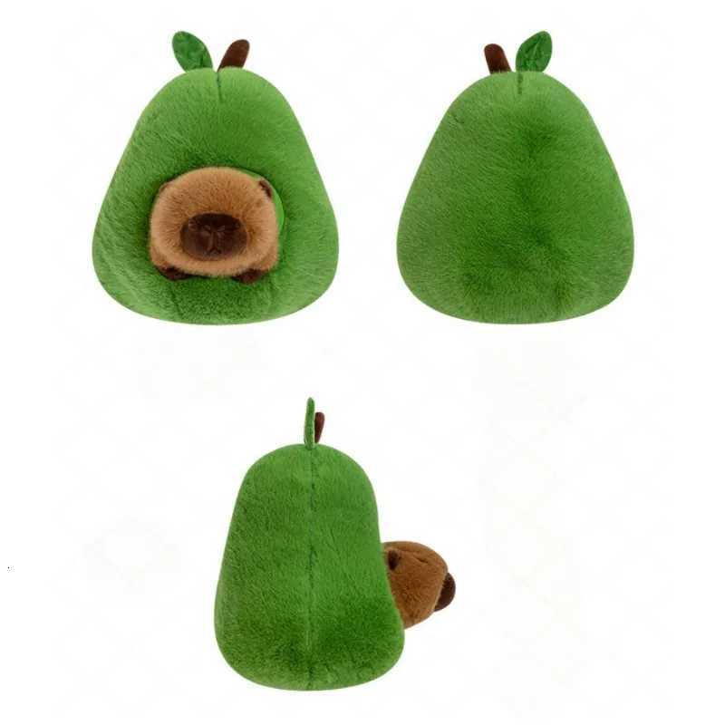 Capybara Avocado Plush Toy Doll Capibala Sleeping Pillow Large Plushie Birthday Gift Kawaii Creative Fruit Rag Doll Cushion Y260314