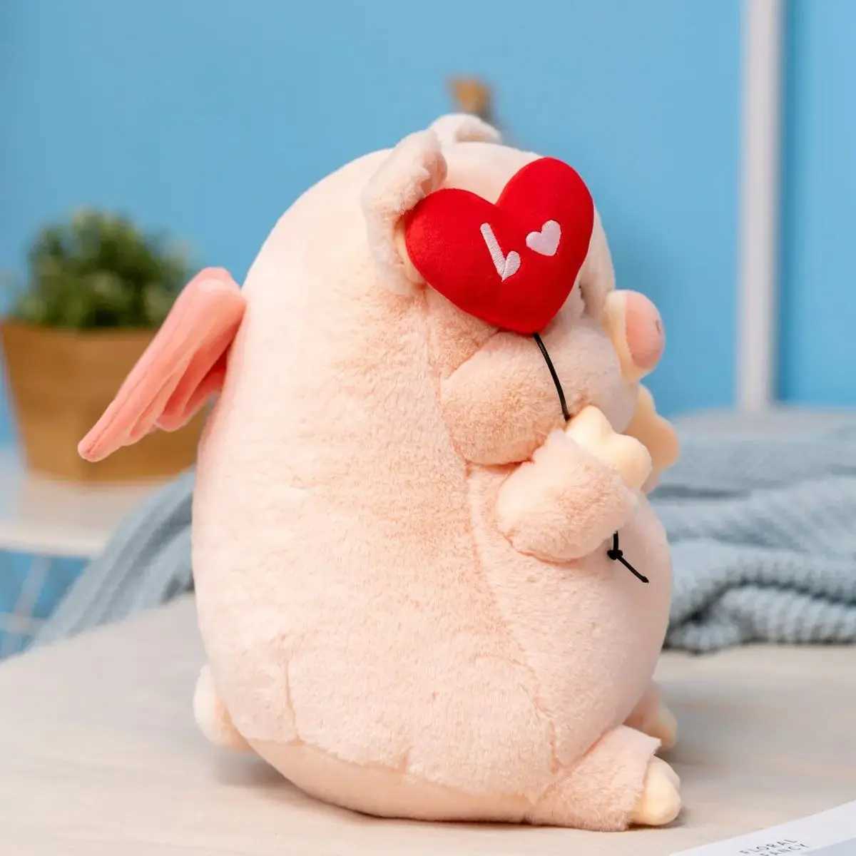 Creative 20/30cm Simulation Pig Pink Stuffed Animals Plush Cartoon Anime Soft Fluffty Dolls Xmas Birthday Gift Kid Toys Decor Y260314