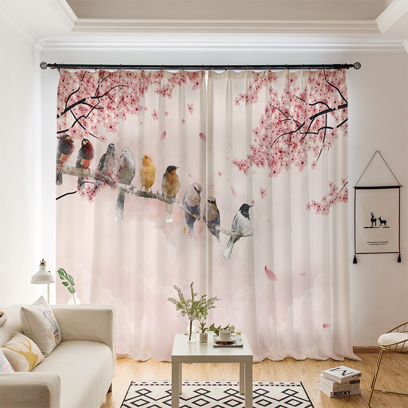 YL-38348 Bathroom Partition Curtain with Lace Trim, Plain Color Patchwork Skirt Hem, Cotton Linen Waterproof Ruffle Edge Linen