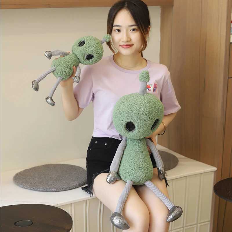 38-68cm Science Fiction Movie Figure Alien Strange Plush Toy Soft Planet Creature ET Stuffed Doll Kids Cartoon Unique Ugly Gift Y260314