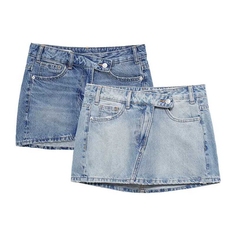 2024 New Spring and Summer Womens Mini Skirts Fashion Women Denim Skirts Casual Chic High Street Ladies Skirt M260314