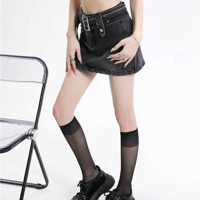 Women High Waist Grunge Harajuku Skirts Jeans s Y2k Clothes Denim Mini Dress Female Goth Blue Black Coquett A Line Skirts M260314