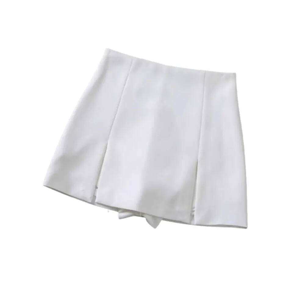 Solid Color High Waisted XS/S/M/L/XL Design Slit Anti Slip Wrap Around Polyester Plus Size Skirt Summer Season Z260314