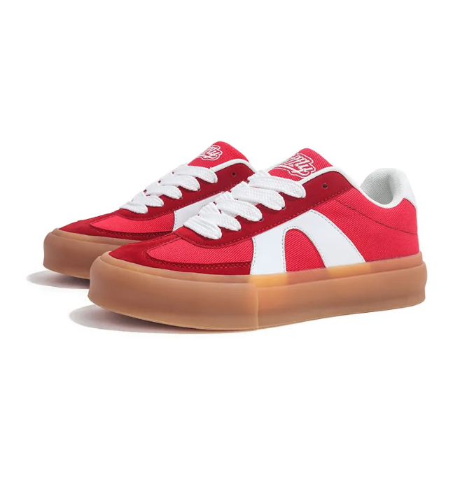 Jifffly designer skate shoes Red Dexun Shoes for Women 2026 New Summer Height-Increasing Thick-Soled Student Sneakers Versatile Training board shoes