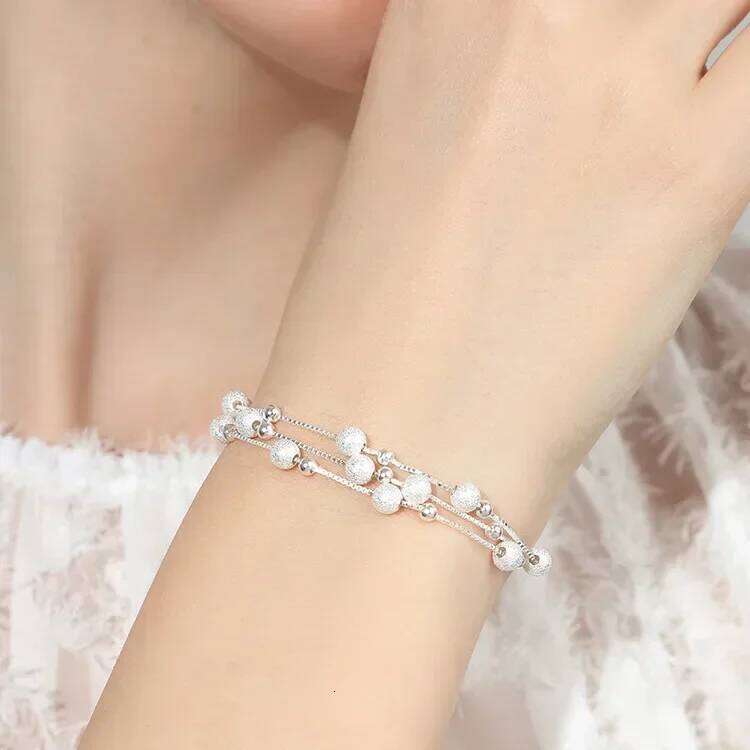 Fine 925 Sterling Silver Lucky Bead Bracelets For Woman Luxury Original Multi-layer Charm Bracelet Elegant Party Jewelry Gifts Z260313