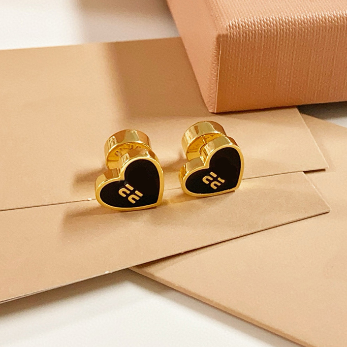 Brand Simple Women Luxury Designer Stud Crystal Rhinestone 18K Gold Plated Metal Letter Earrings for Girls Lovers Jewelry Gifts