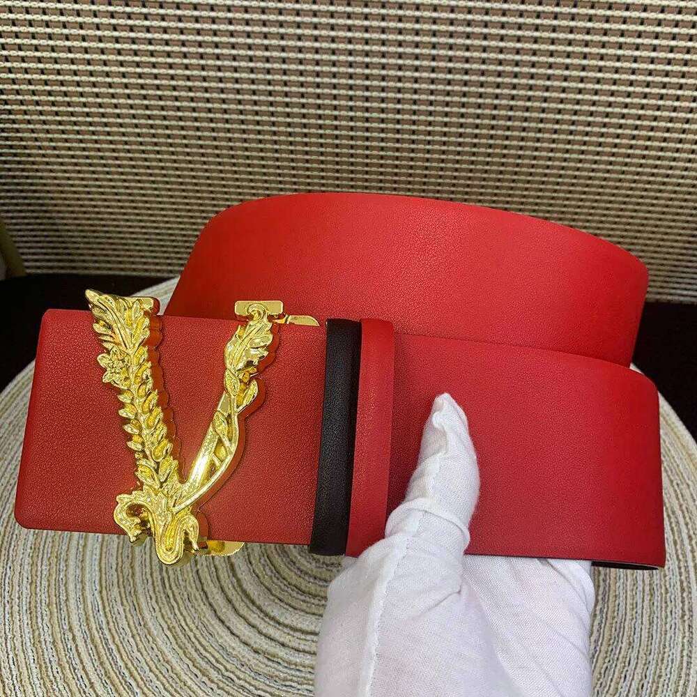 2024 Wide 7CM Luxury Brand Famous Fashion Reversible Women Ladies Girdle New Leather Belt for womendress Z260226