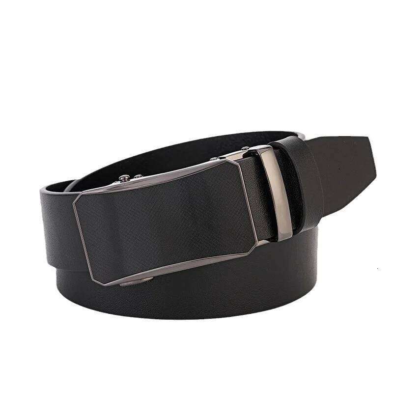 Men's trousers Pants Vintage Cowhide leather luxury Stomach Harness Natural Automatic belt man Fashion Straps Z260226