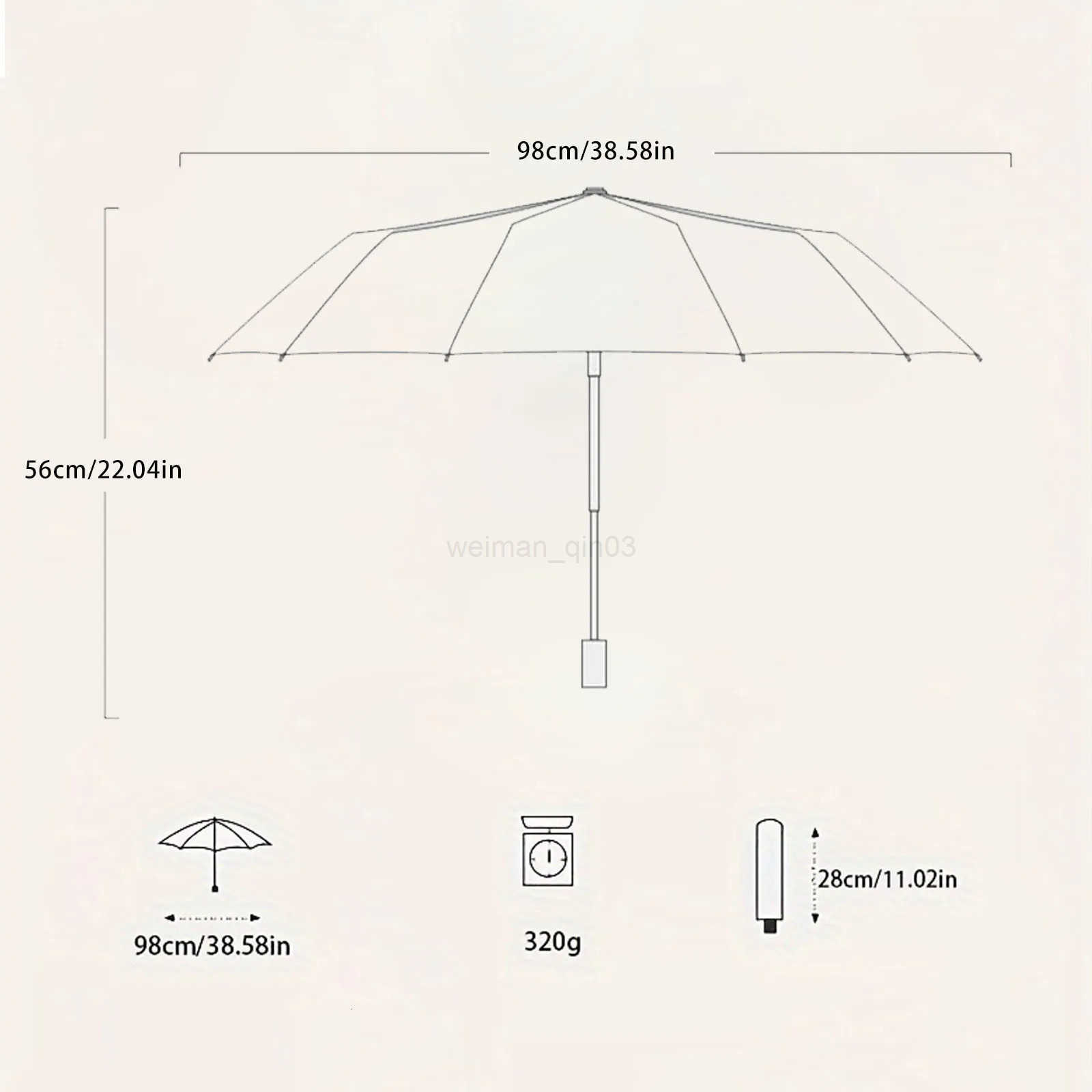 8 Ribs Travel Rain Sun Umbrellas Windproof Multi-color Travel Umbrella Automatic Open And Close H260314