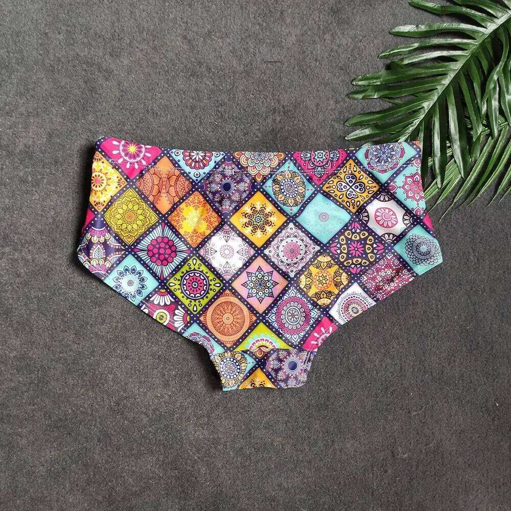 Swimwear Men Retro Grid Bikini Swimsuits Swim Boxer Trunks Board Surf Shorts Classic Brazilian Cut Beach Underwear Briefs Z260314