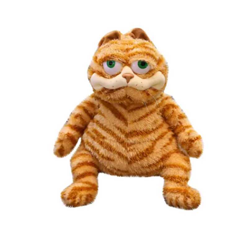 Fat Orange Plush Cat Stuffed Animals Toy Lifelike Yellow Tabby Cat Kitty Toy for Boys and Girls Children Xmas Birthday Y260314