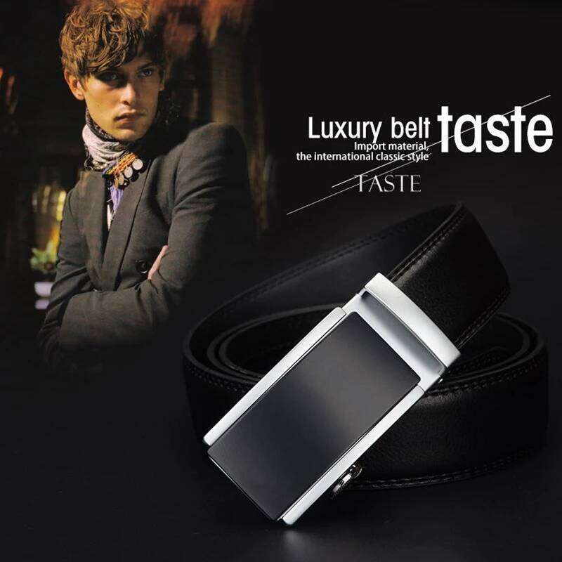 COWATHER 2021 luxury for men automatic alloy buckle high grade cow leather belt vintage design Cowskin Male Strap CZ117 Z260226