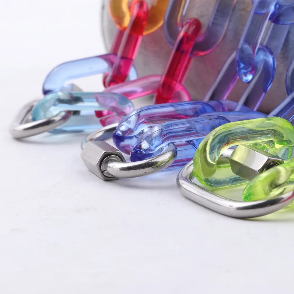 Trendy Transparent Acrylic Chain Choker Necklace For Women Men Plastic Clear Link Chains Collar Necklaces Punk Party Jewelry 260312