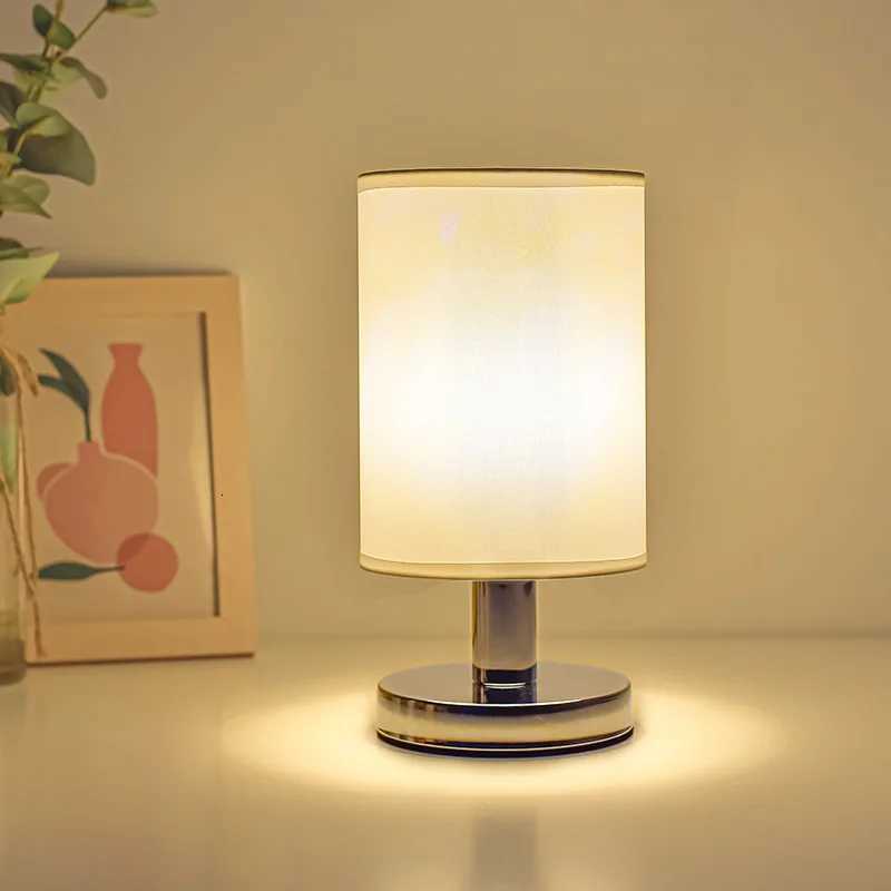 Nordic Fabric Usb Desk Lamp Decoration Bedroom Bedside Lamp Study Dormitory Remote Control Led Night Light Creative Atmosphere Y260314