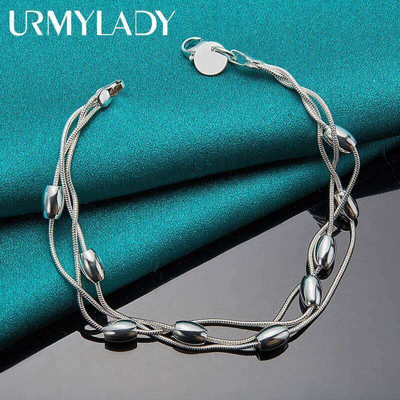925 sterling silver bracelet chain fashion design product beautiful Jewelry High quality Bracelet bead for women lady wedding Z260313