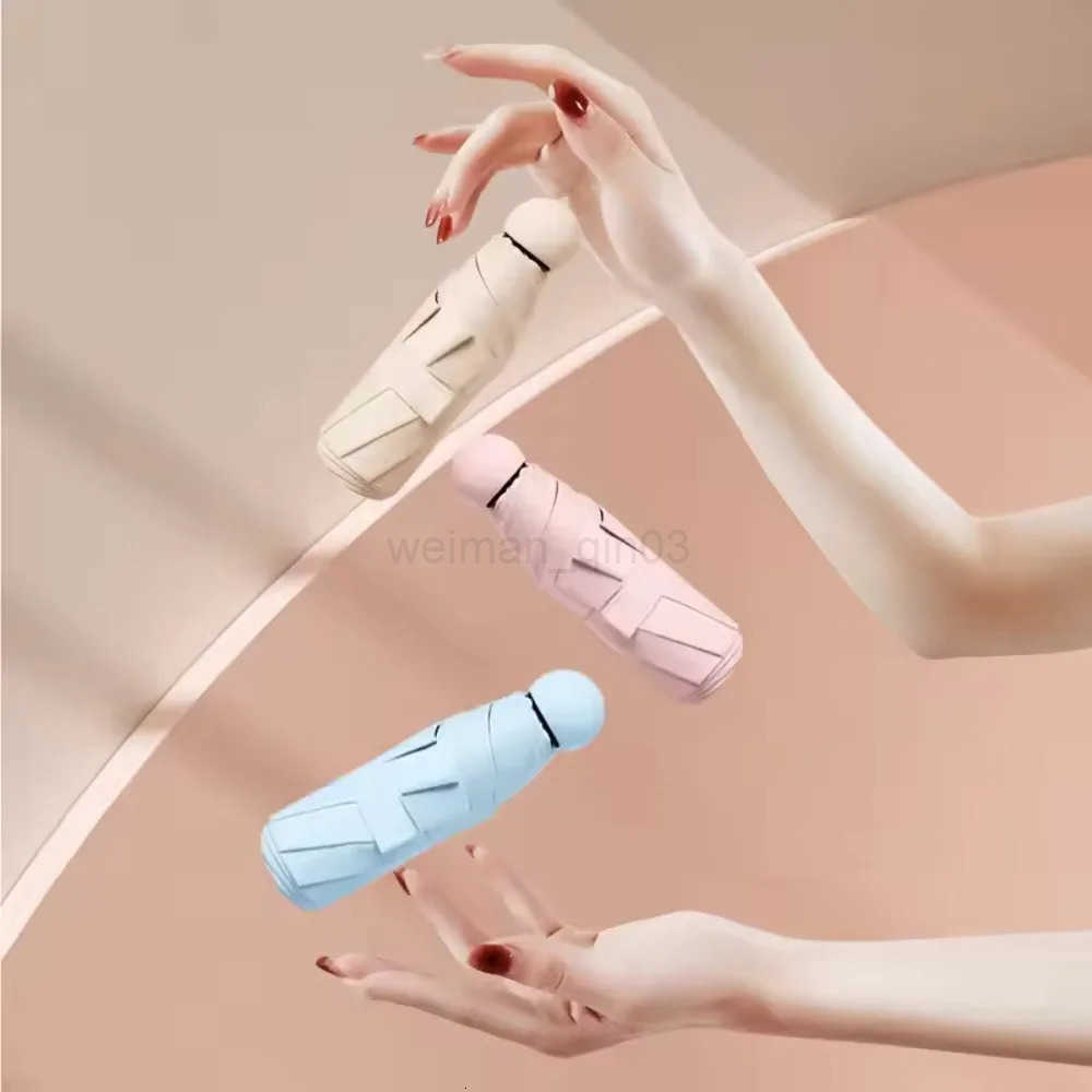 Mini Capsule Umbrella Waterproof and UV Resistant Sunshade Umbrella Simple Pocket Sunshade Umbrella Waterproof Portable Umbrella H260314