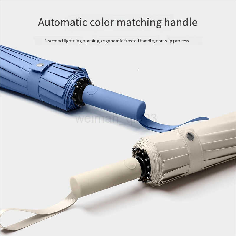 32 bones fully automatic umbrella for women 16 bones double keels plus enlargement for men sunshine sun protection wholesale p H260314