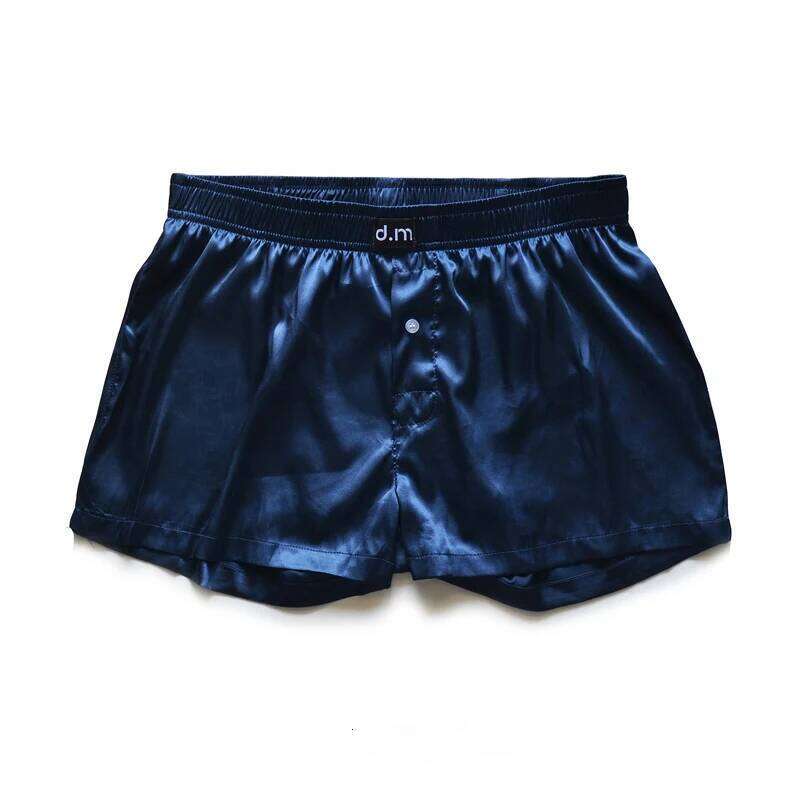 Men's Low-Waist Sexy Underwear Smooth Home Pants Sleepwear Briefs Loose Silk Simulation Comfortable Leisure Boxer Shorts Z260314