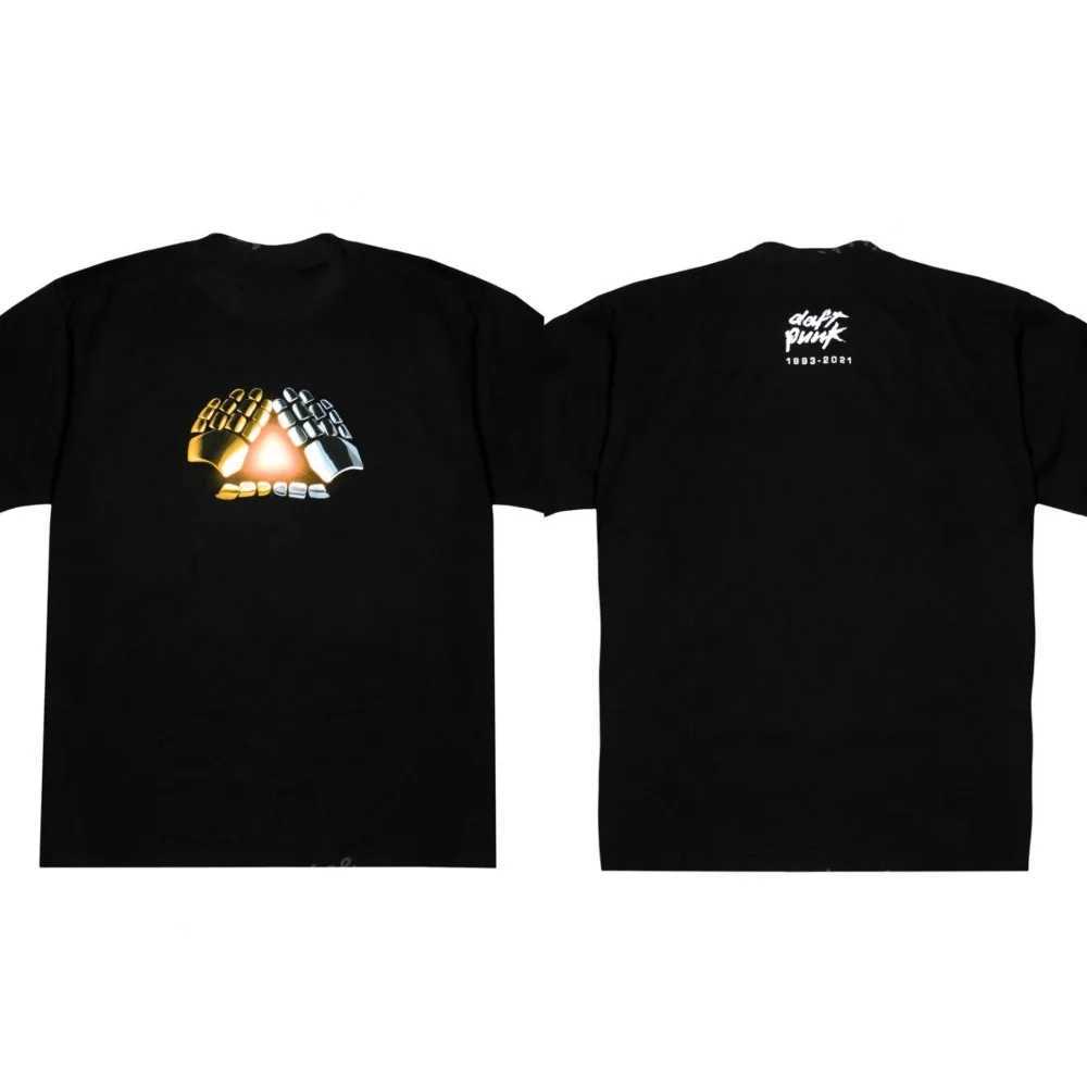Mens Daft Punk summer T-shirt cotton T-shirt womens casual wear womens solid color short sleeved unisex streetwearXJ260314