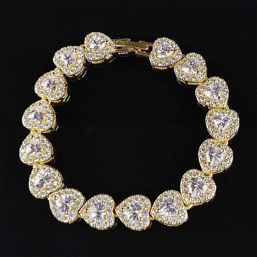 2024 New Arrivals Luxury Heart Rose Gold Silver Color Bracelet Bangle for Women Wedding Bride on Hand Gift Jewelry S5777 Z260313