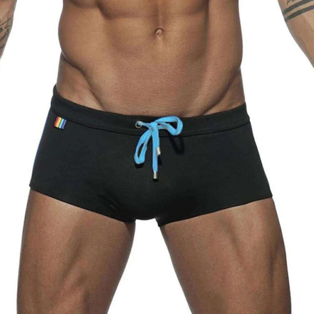 Men Swim Trunks Briefs Board Surf Beach Shorts With Cup Swimwear Summer Z260314