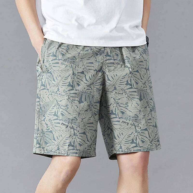 Quality Fashion Print Men Hawaii Beach Casual Shorts Outdoor Sports Elastic Waist 6XL Oversize Red Baggy Half Pants Z260314