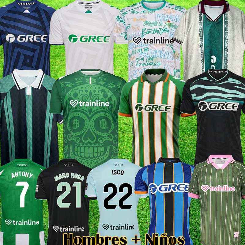 Real Betis Kit Camiseta Sustainability 25 26 ANTONY soccer Jerseys 2026 Betis Forever Green Kits Shirts futbol EZ ABDE football Kids Portero Pre Match Equipment