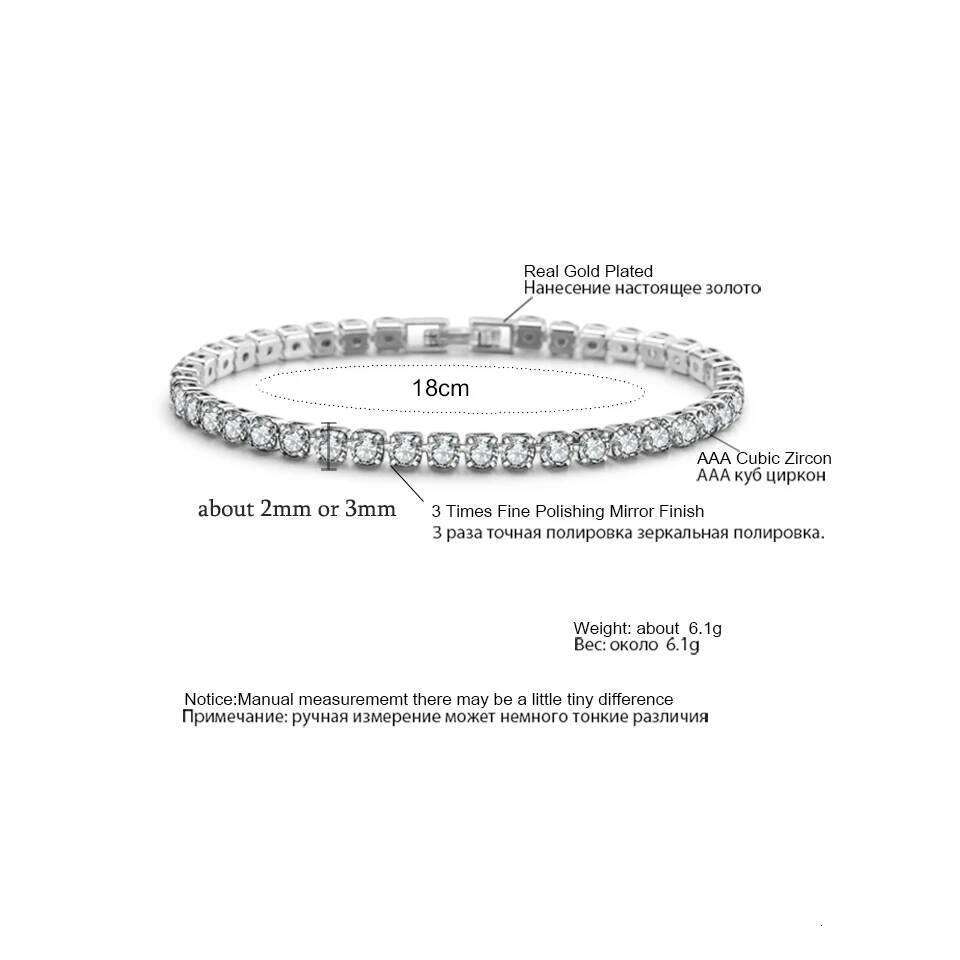 ZAKOL 4mm Hip Round Cubic Zirconia Charm Tennis Bracelets for Women Fashion Jewelry Pulseras Mujer BP171 Z260313