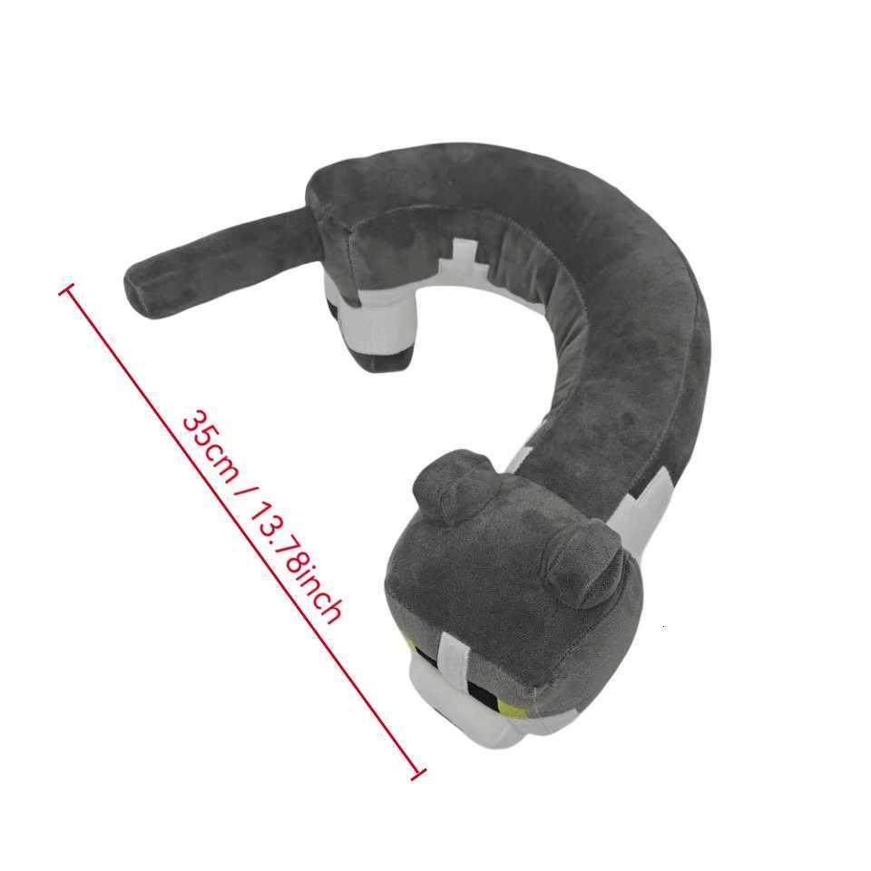 Gray U-shaped plush toy cat doll for childrens gift Y260314