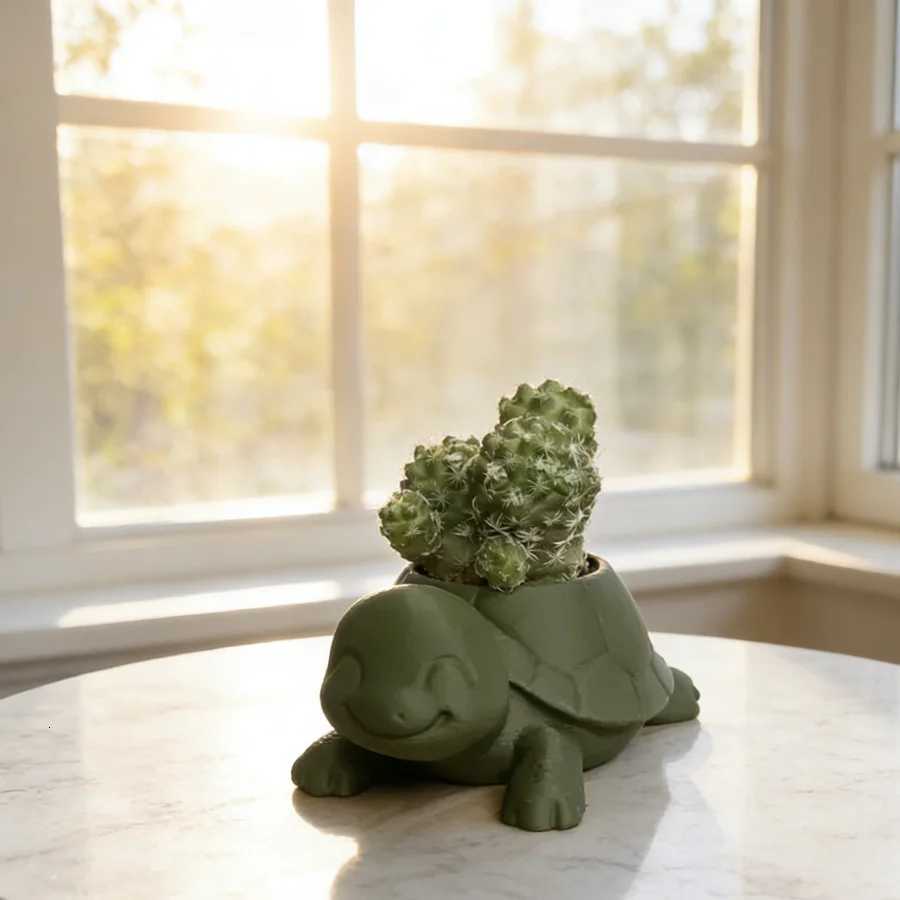 Cute Animal Succulent Planter Garden Sculpture Pot Creative 3D-Printed Gift for Nature Lovers Suitable for Friends and Family Y260314