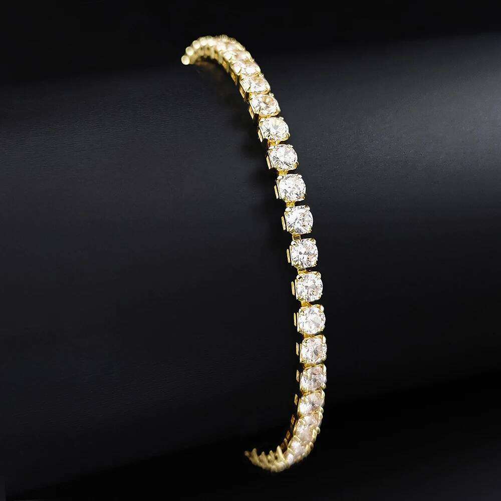 2024 New Arrival Luxury Round gold color on hand Bracelet Bangle For Women Anniversary Gift Jewelry Bulk Sell S5787 Z260313