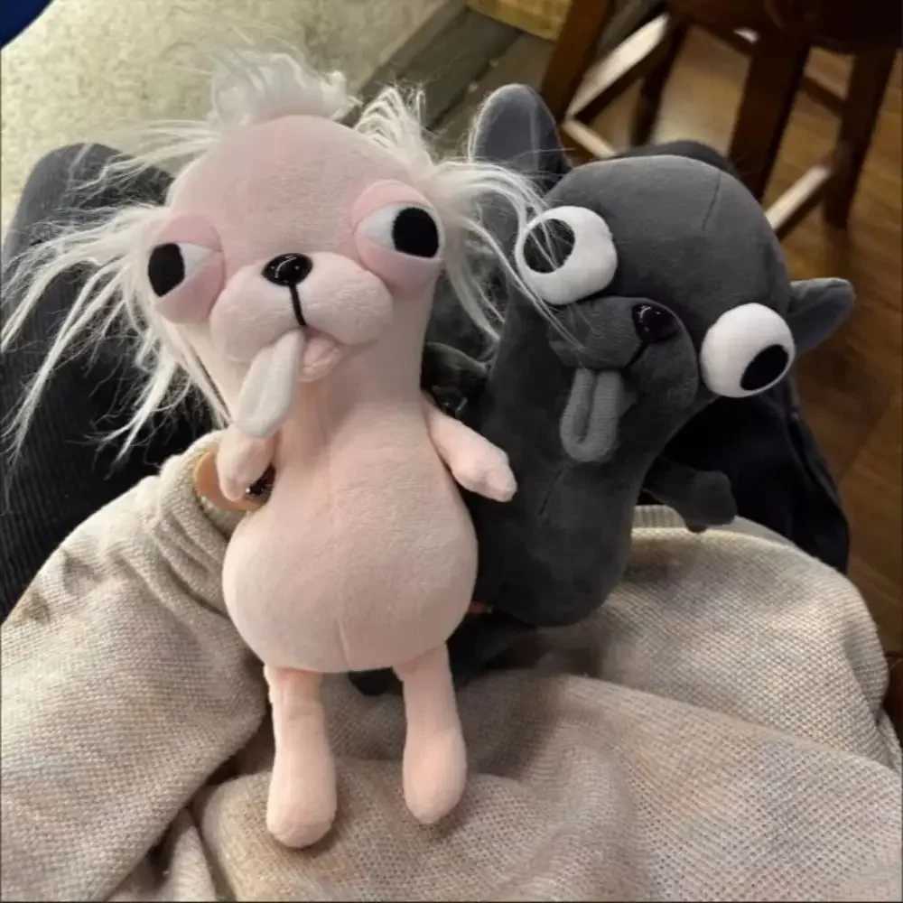 Funny Chihuahua Plush Toy Keychain Pendant Puppy Pet Stuffed Chihuahua Doll Weird Cute Realistic Plush Chihuahua Friend Gift Y260314