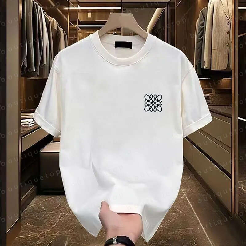 designer men women t shirt high quality fashion casual simple embroidery heavy cotton t-shirt male and female couples must have asia plus size S-5XL Loewewomens 88f