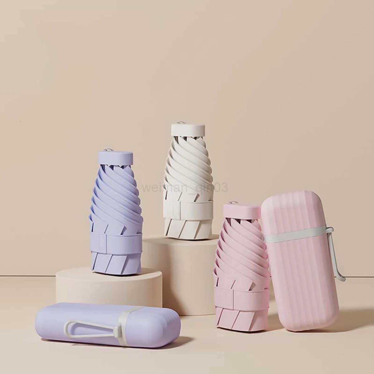 Portable capsule umbrella easy to carry and store for travel waterproof and UV resistant multifunctional folding umbrella H260314