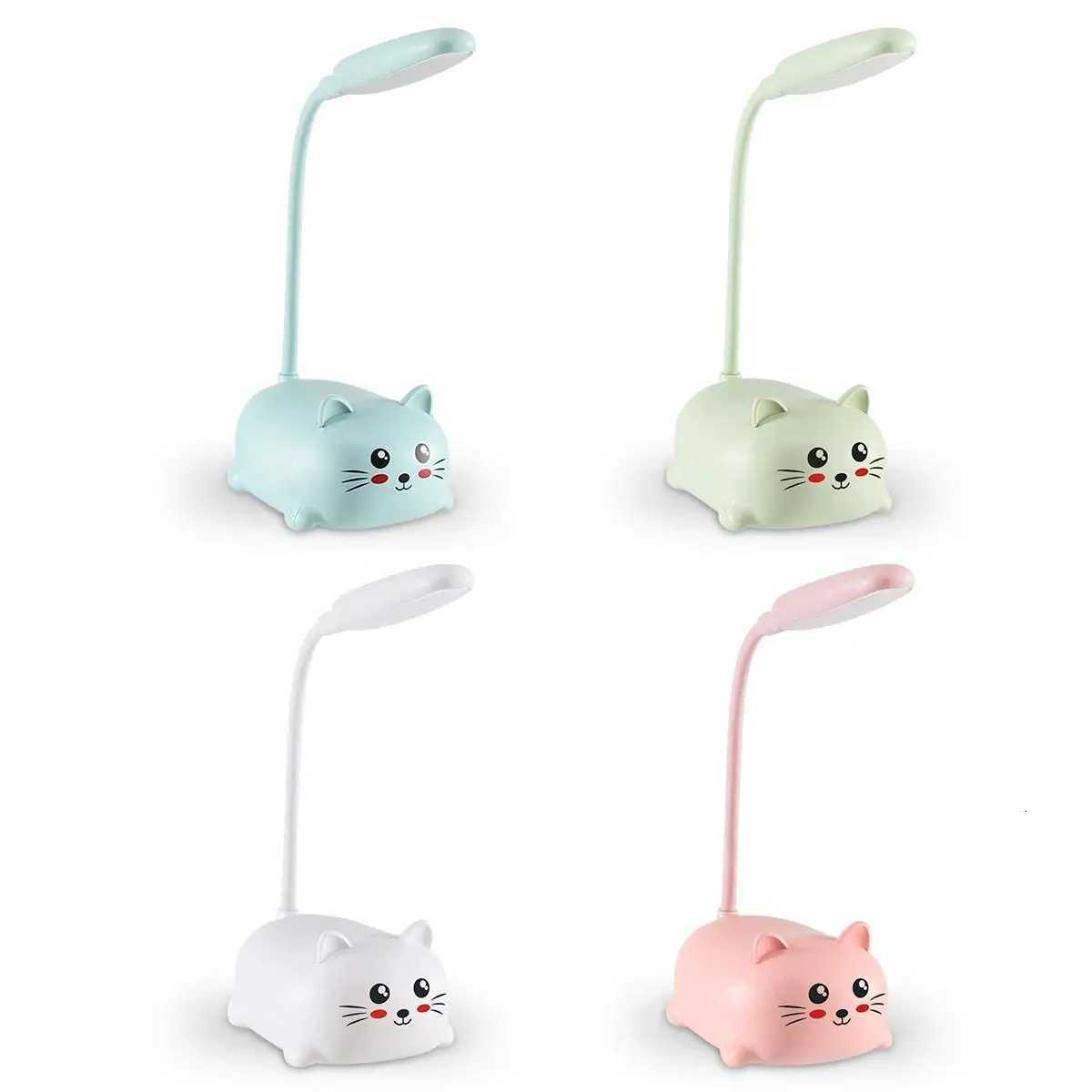 Cat Night Light Reading Children Table Flexible Book Rechargeable Mini Lamp Foldable Led Cute Creative Wireless Bedside Y260314