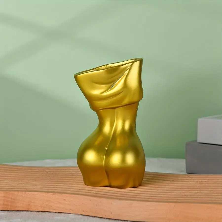Body vase feminine form Body shape vase Decorative body statue Unique female body vase Womens body vase Ceramic incen Y260314