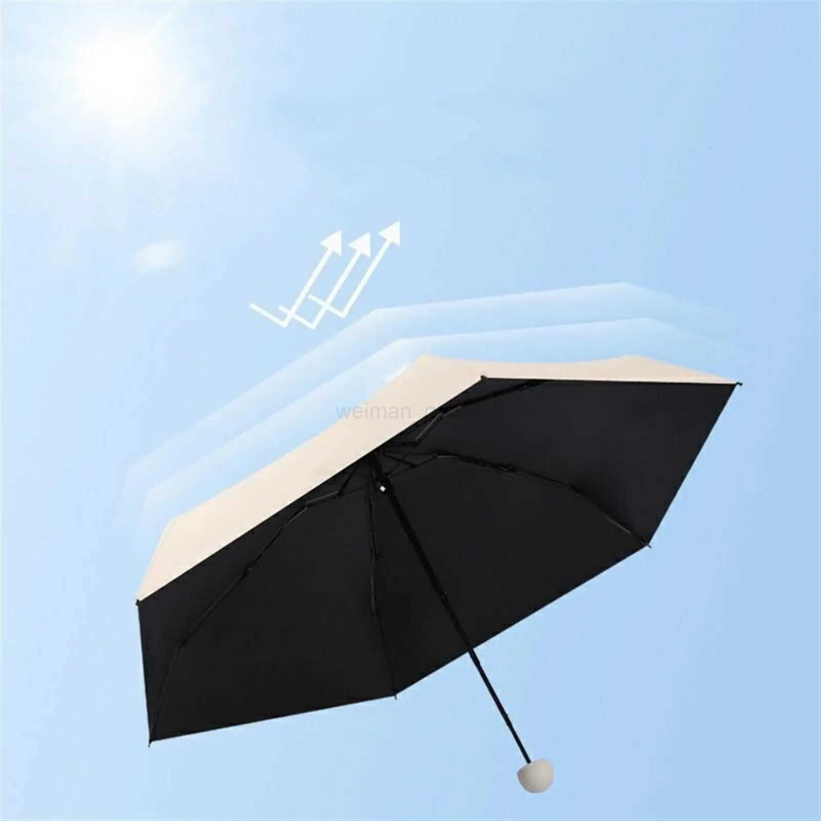 Capsule Umbrella Sunny and Rainy Dualuse Rainproof Wind-resistant Sun Protection Outdoor Traveling Portable Mini Umbrella H260314