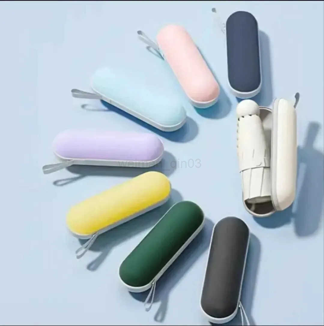 1pc Travel Umbrella With 6 Rib Reinforced Auto Open Close Compact Lightweight Automatic Strong Waterproof Folding Umbrellas H260314