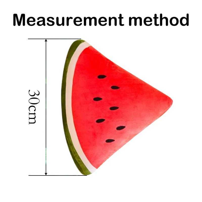 Lifelike Cute Watermelon Plush Toys Doll Stuffed Plant Cushions Kawaii Cartoon Fruits Pillow Soft Toy for Children Birthday Gift Y260314