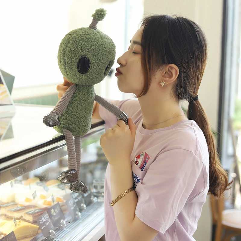 38-68cm Science Fiction Movie Figure Alien Strange Plush Toy Soft Planet Creature ET Stuffed Doll Kids Cartoon Unique Ugly Gift Y260314