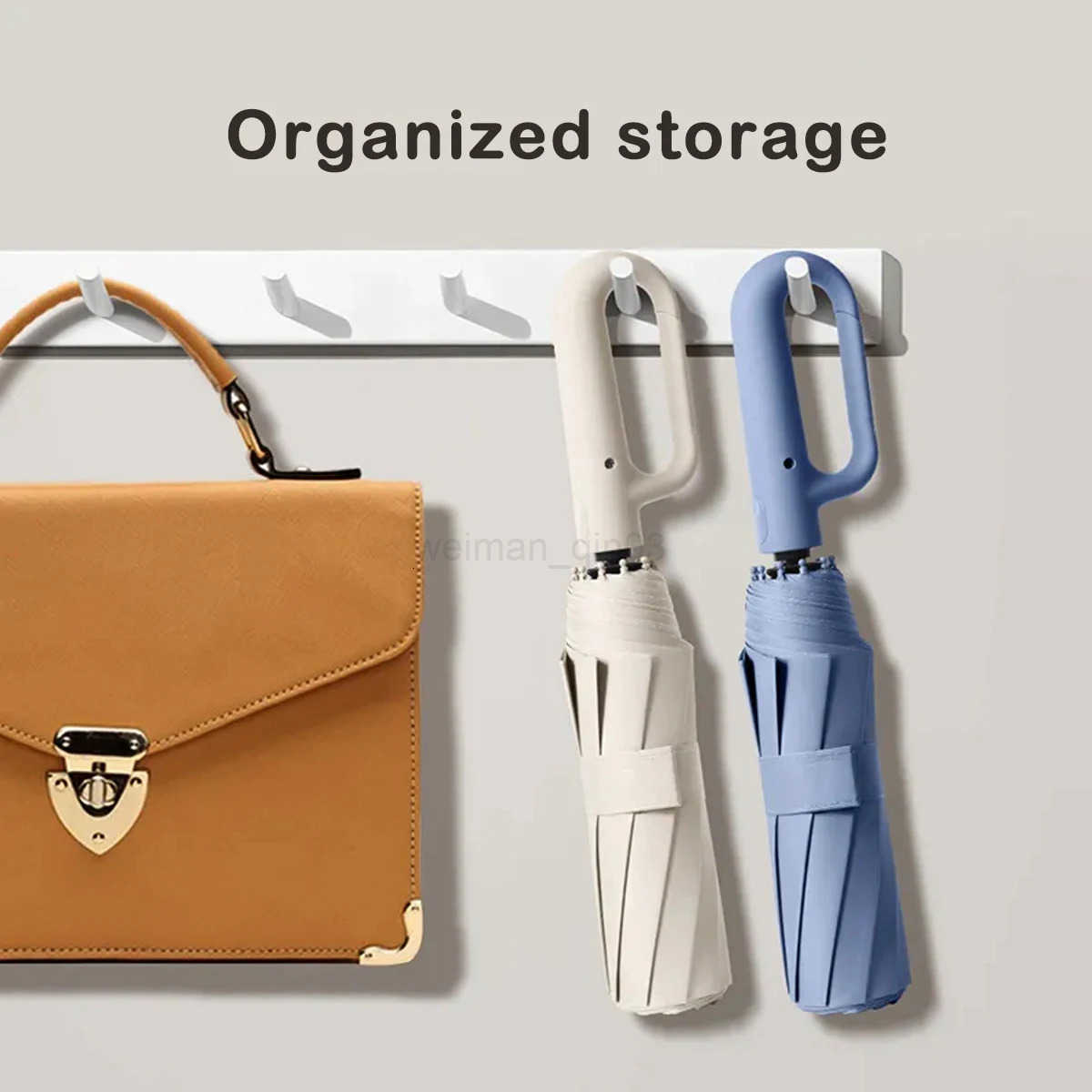 10-Bone Fully Automatic Folding Umbrella Advanced Feeling Sunshine And Dual-Purpose Parasol Extra Large Thickening Reinforcement H260314