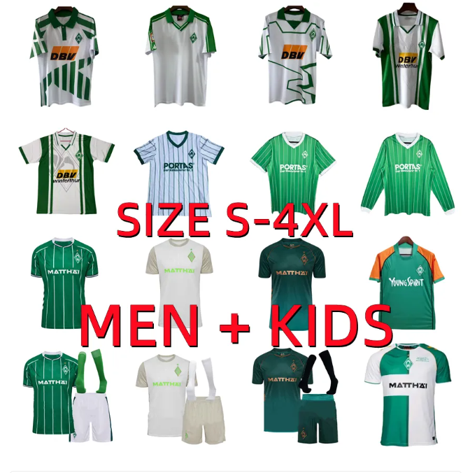 25 26 Werder Bremen soccer jersey 2025 2026 DUCKSCH GRULL NJINMAH KOWNACKI TOPP SCHMID STAGE LYNEN BITTENCOURT WEISER FOOTBALL SHIRTS Men kids retro 94 96 97 01 03 04