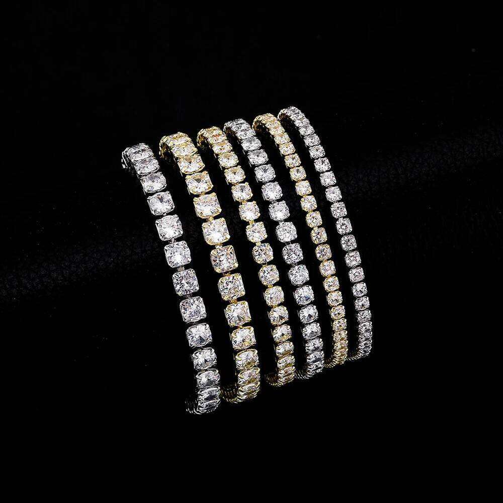 TOPGRILLZ 3/4/5MM Micro Tennis Bracelet with New Fold Over Clasp Hip Hop Bling Iced Out Cubic Zirconia Jewelry Gift For Men Z260313