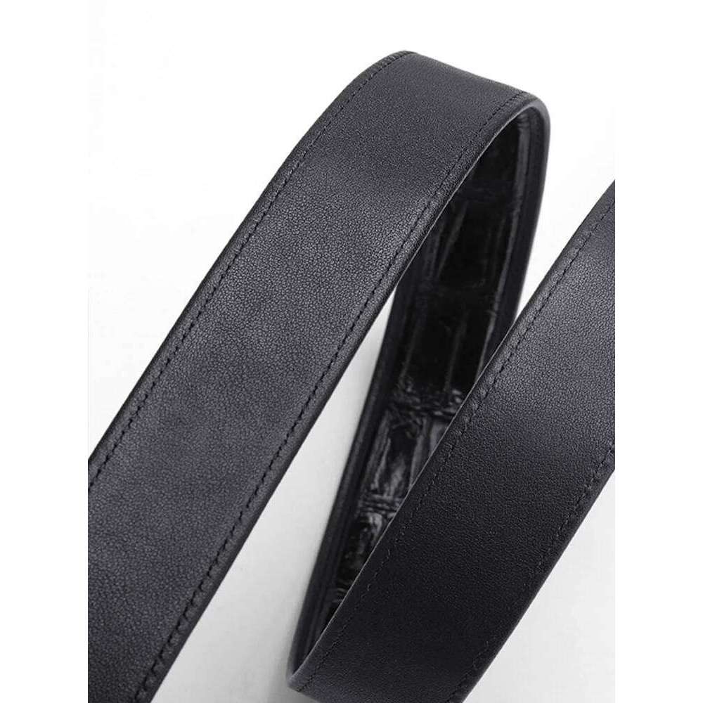 Real Crocodile Genuine Leather Belt Black Belts for Men lengthening length Male Strap customized Luxurious Trouser Z260226