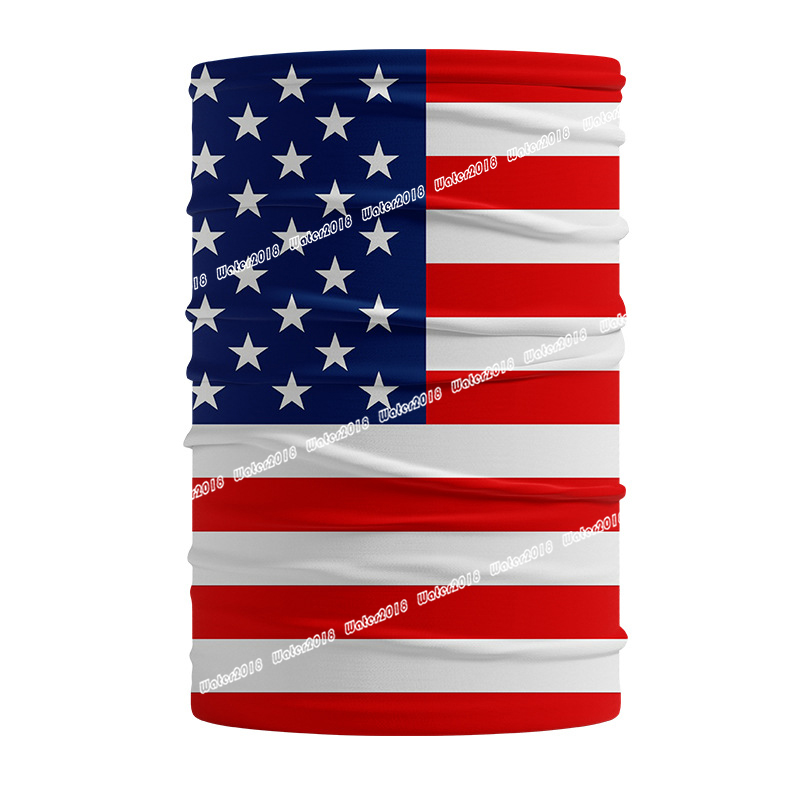 World Cup Flag Bandana Party Decoration USA Germany Qatar Multifunctional Summer Ice Silk Magic Face Mask