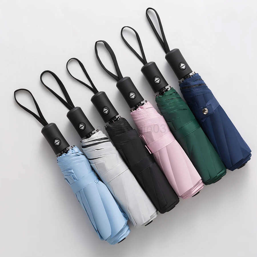 8 Ribs Travel Rain Sun Umbrellas Windproof Multi-color Travel Umbrella Automatic Open And Close H260314