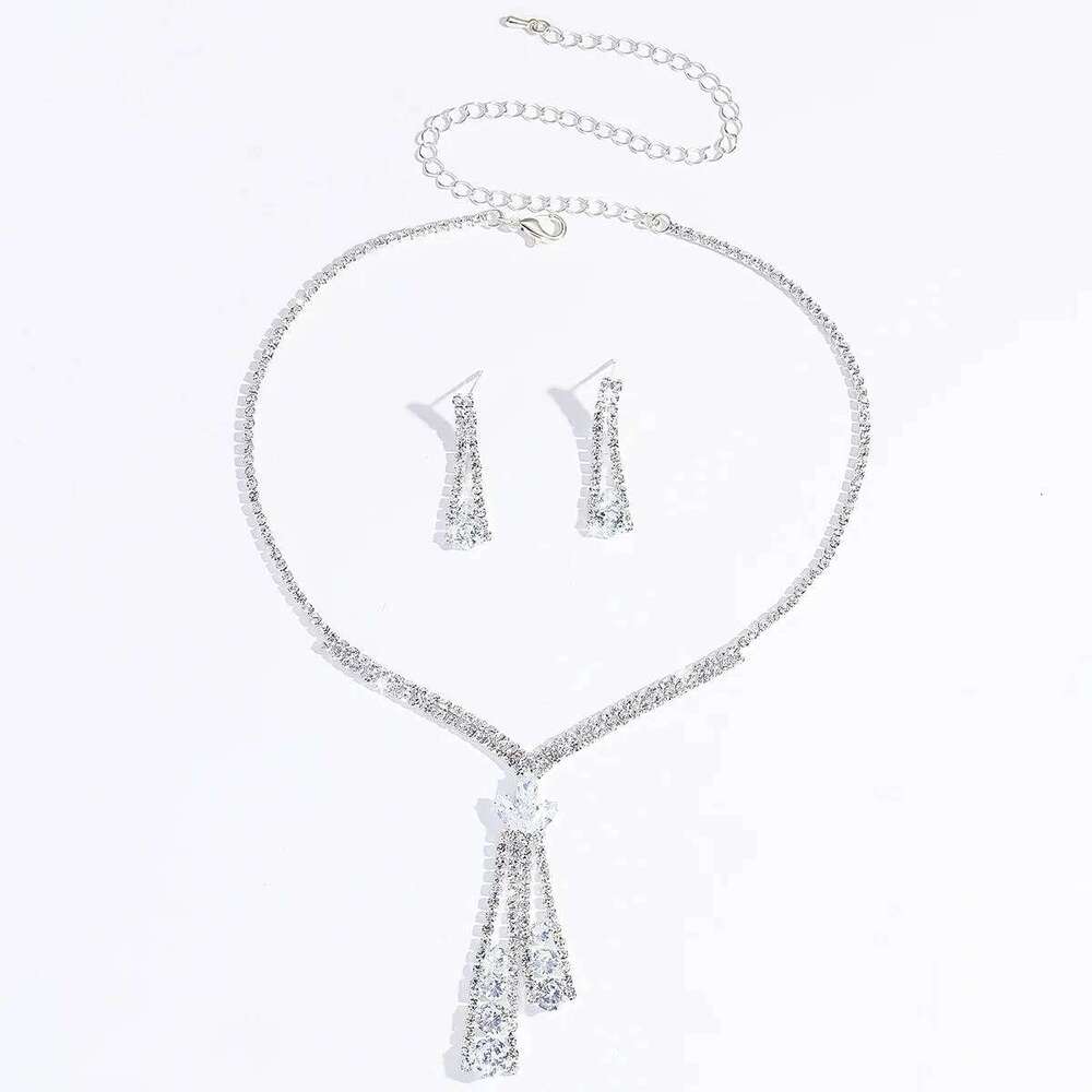 3PC Women's Fashion Design Lotus Geometric Necklace Earrings Jewelry Set Suitable for Wedding Parties and Festival Gifts Z260313