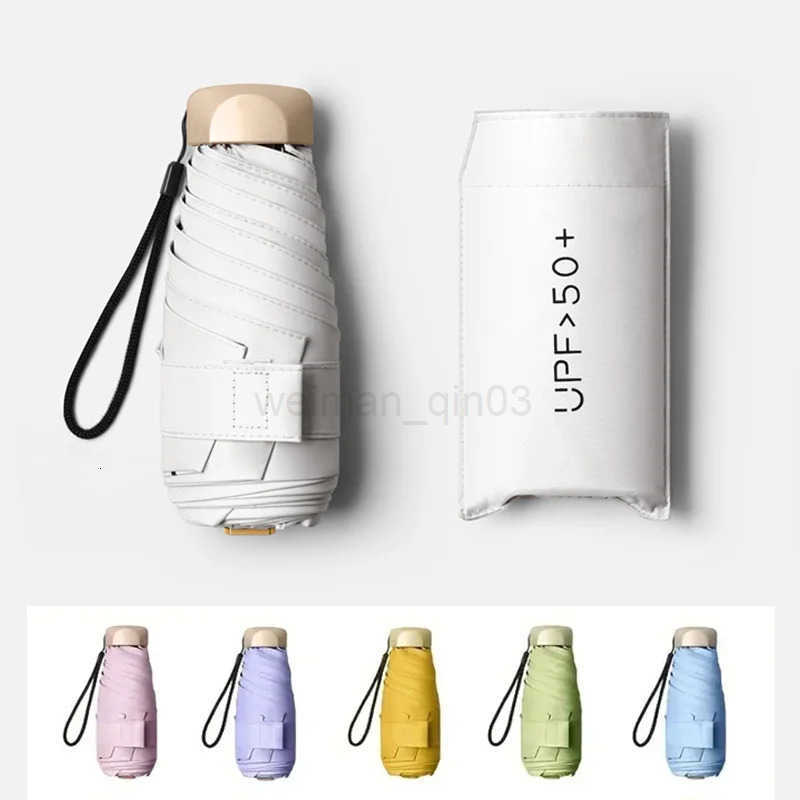 Low Price Promotion Mini Sun Umbrella Pocket Rain Umbrella Vinyl Folding UV Ultraviolet Protection Sun Shade Pocket Parasol H260314