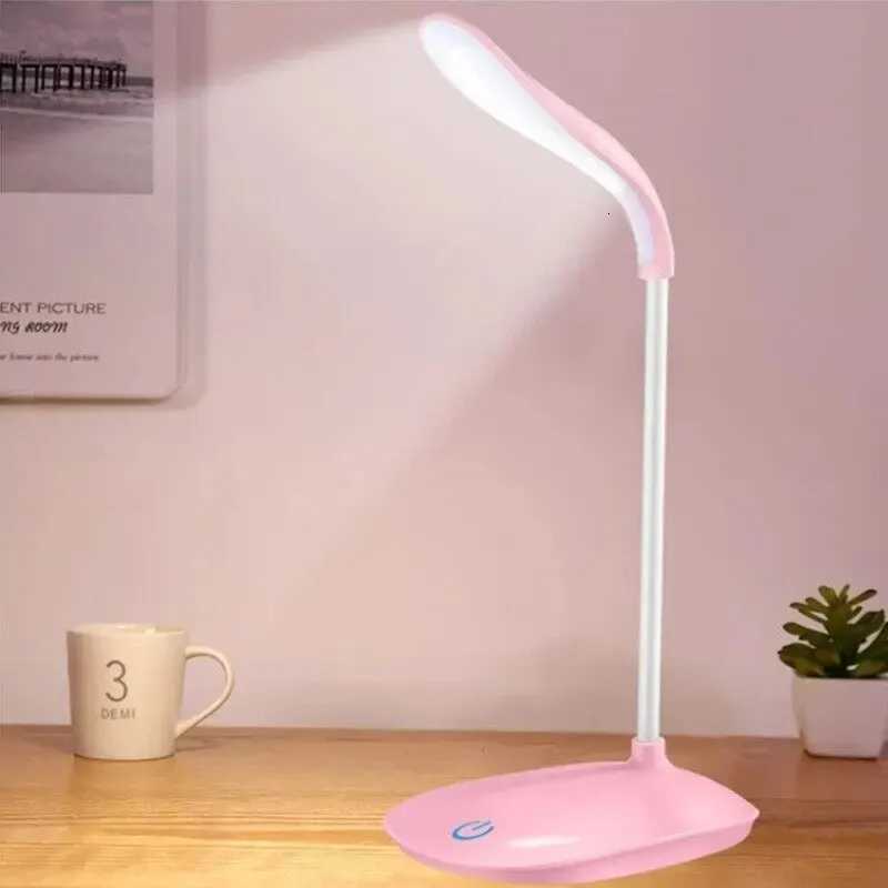LED Desk Lamp Eye Protection Night Light Touch Dimmable Reading Lamp USB Plug For Office Desk Student Dormitory Bedroom Reading Y260314